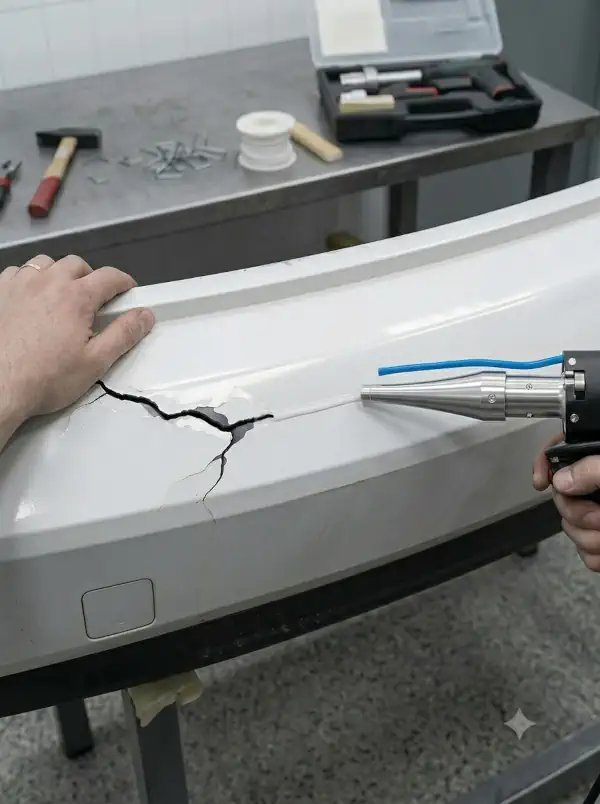 Peça reparada com a Viking PoliWeld
